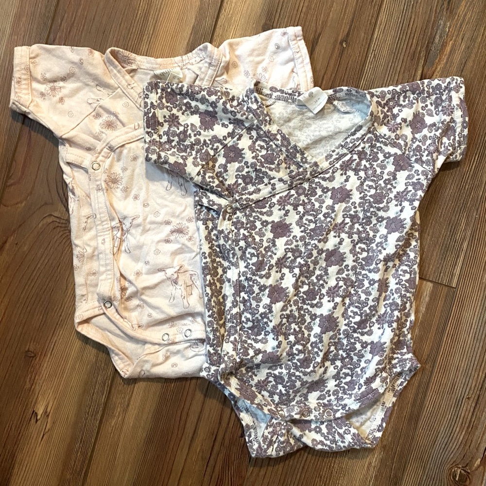 kate quinn | Short Sleeve Wrap Bodysuits